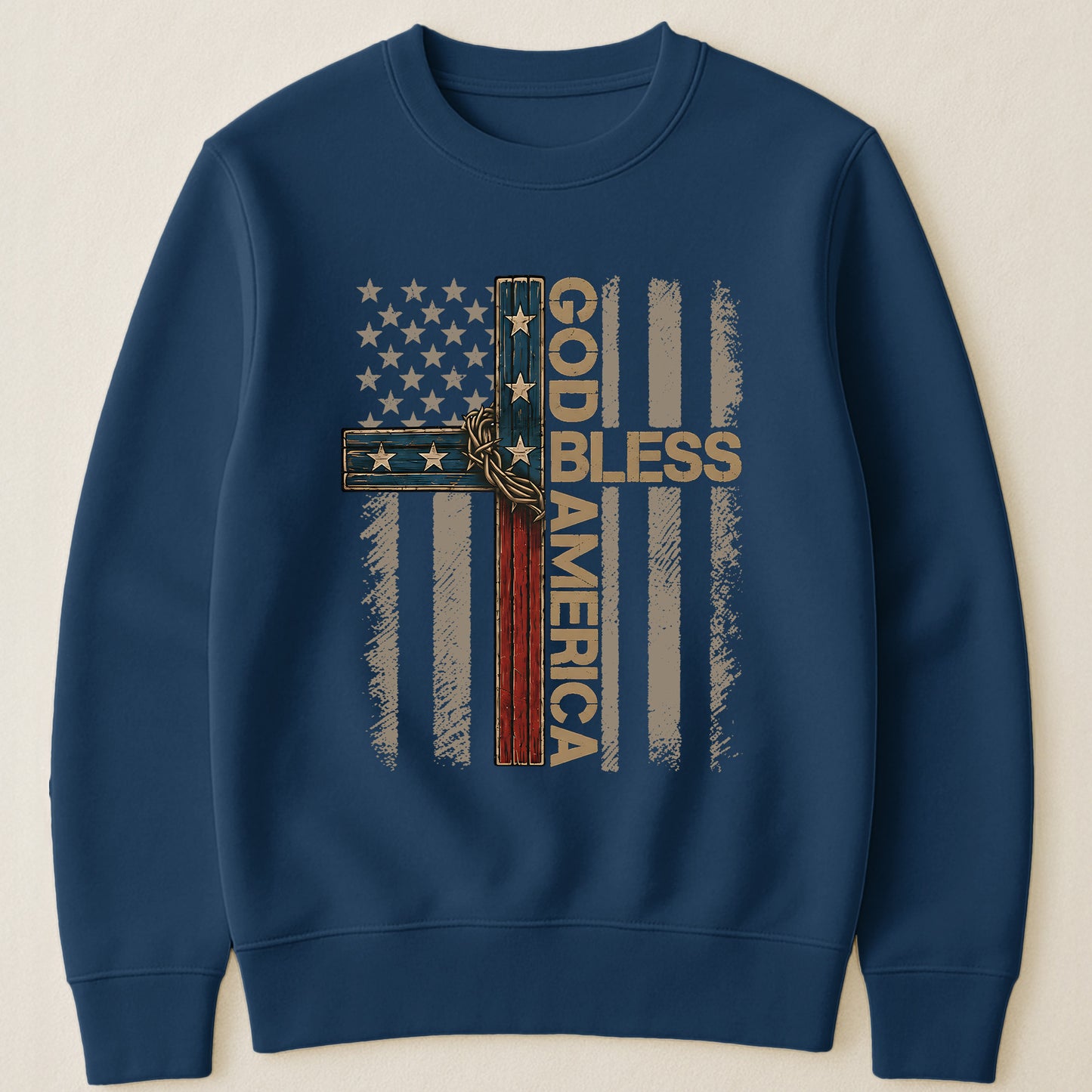 Cross God Bless America - Shirt