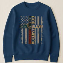 Cross God Bless America - Shirt