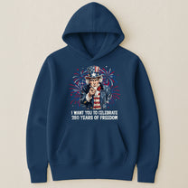 Patchwork Style Usa Uncle Sam Print - Shirt
