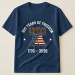 Patchwork Style USA Liberty Bell Print - Shirt