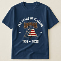 Patchwork Style USA Liberty Bell Print - Shirt