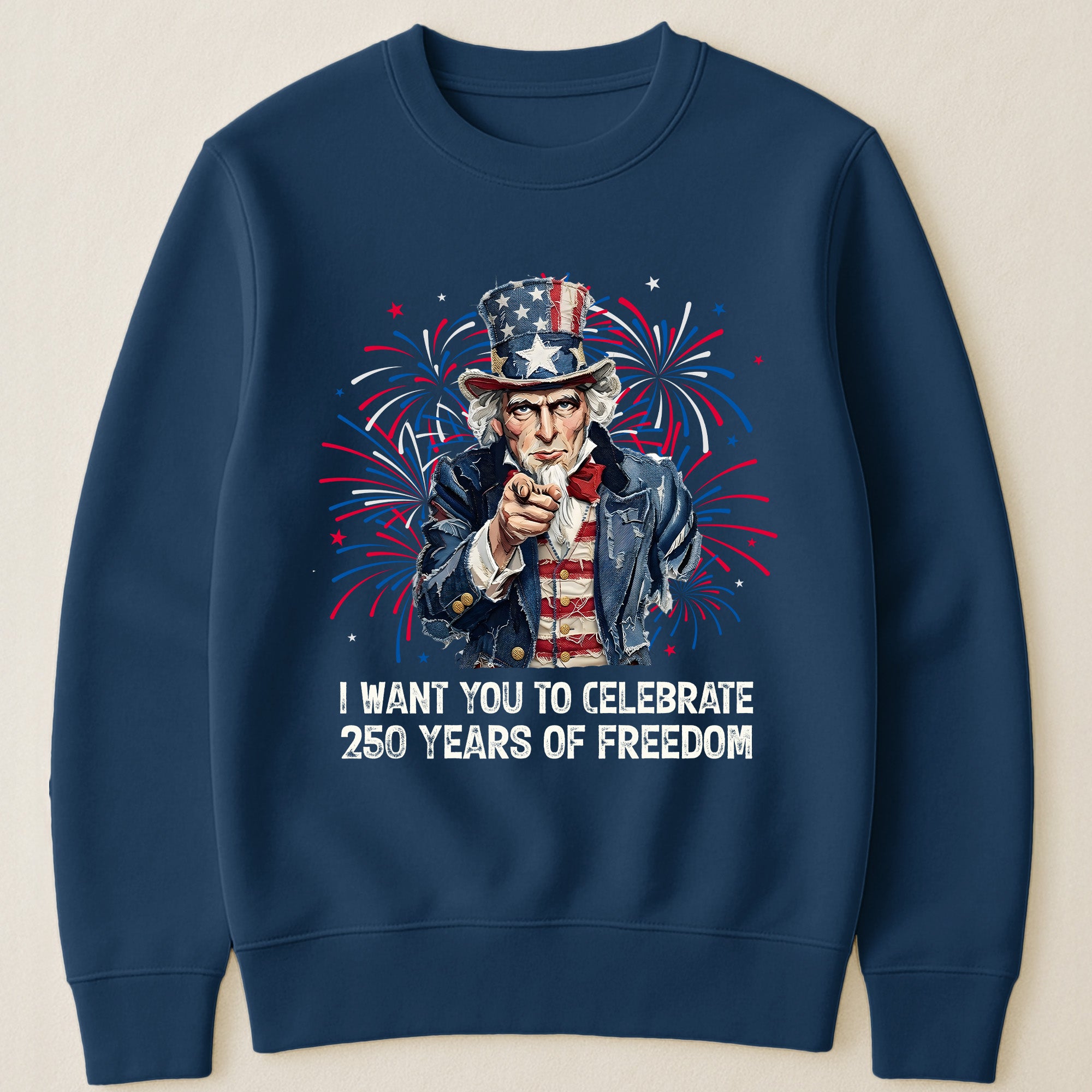 Patchwork Style Usa Uncle Sam Print - Shirt