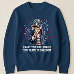 Patchwork Style Usa Uncle Sam Print - Shirt