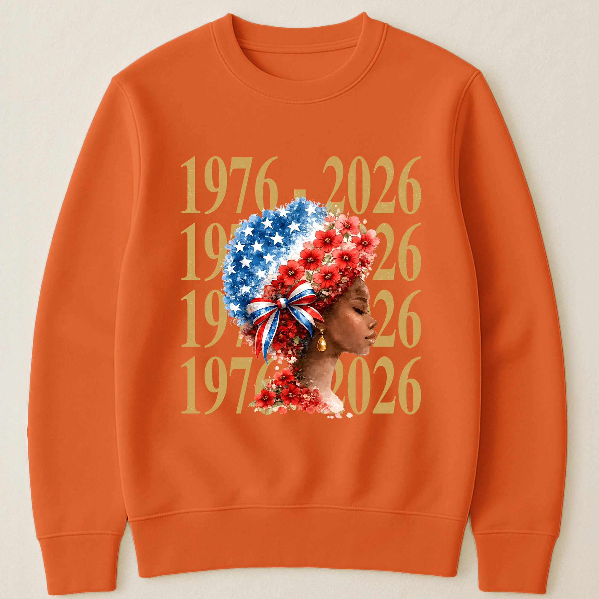 Black Woman Patriotic Afro - Shirt