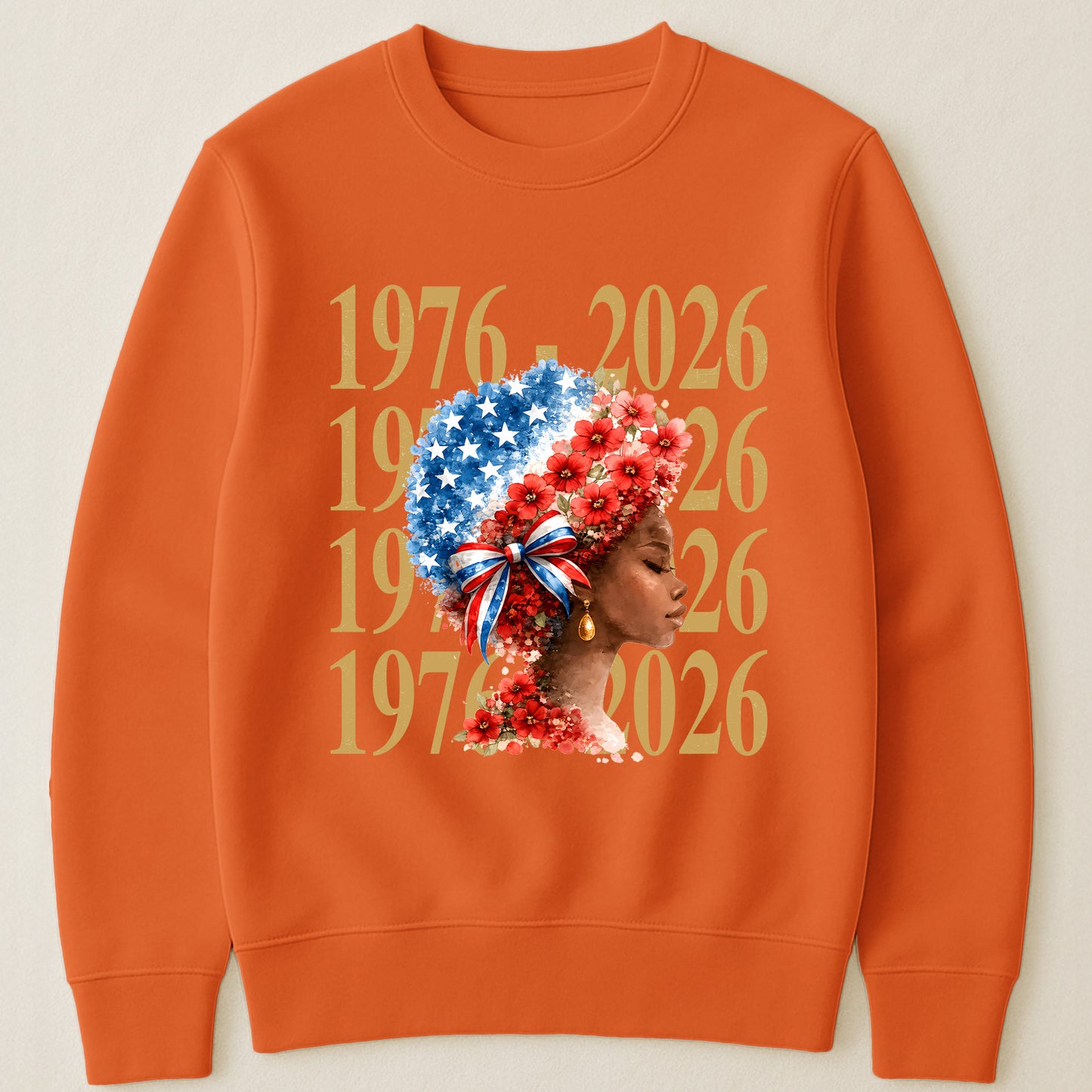 Black Woman Patriotic Afro - Shirt