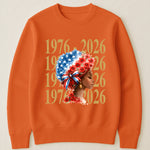 Black Woman Patriotic Afro - Shirt
