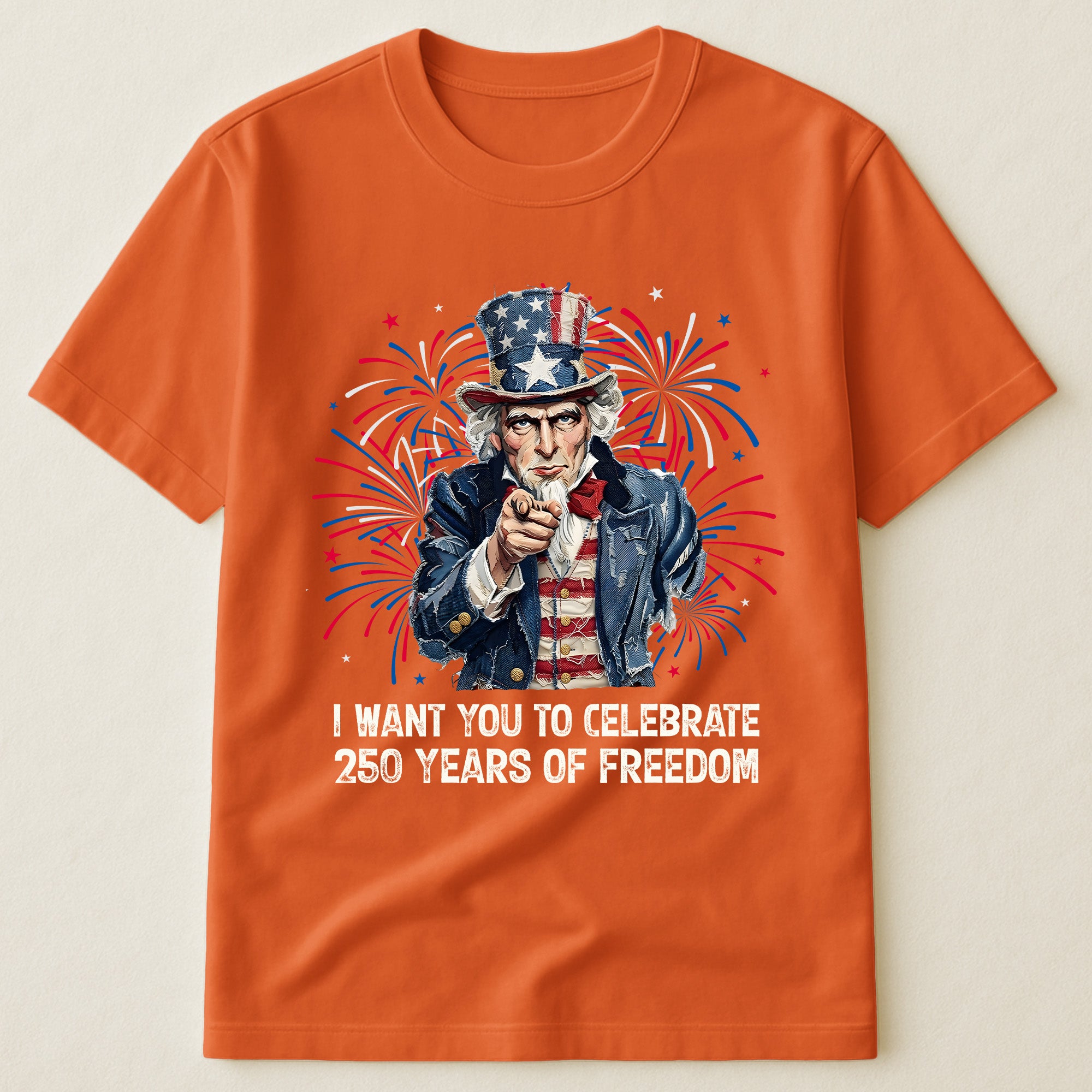 Patchwork Style Usa Uncle Sam Print - Shirt