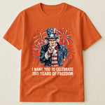 Patchwork Style Usa Uncle Sam Print - Shirt