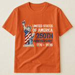Patchwork Style USA Statue Of Liberty Print - Shirt