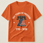 Patchwork Style USA Liberty Bell Print - Shirt