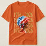 Black Woman Patriotic Afro - Shirt