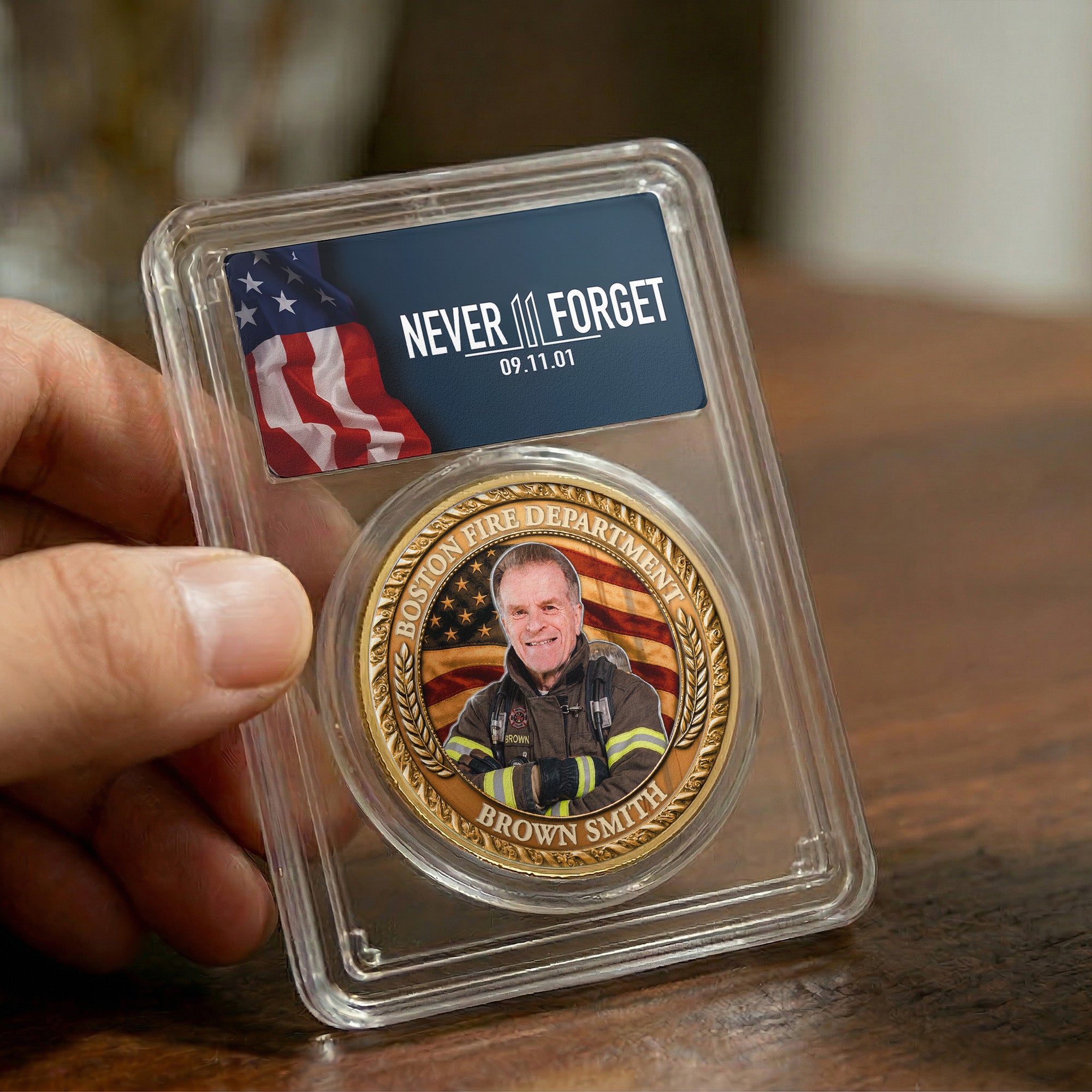 9/11 Never Forget Honoring The Heroes 25Th Anniversary - Personalized Coin