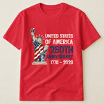 Patchwork Style USA Statue Of Liberty Print - Shirt
