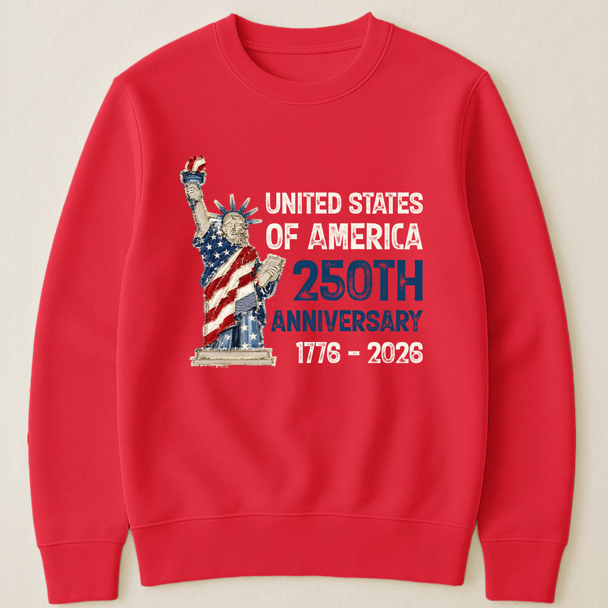 Patchwork Style USA Statue Of Liberty Print - Shirt