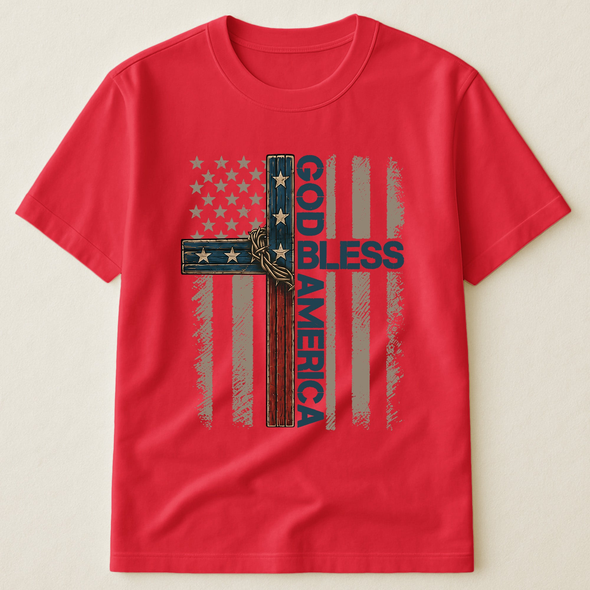 Cross God Bless America - Shirt