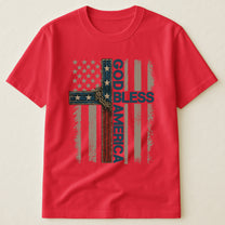 Cross God Bless America - Shirt