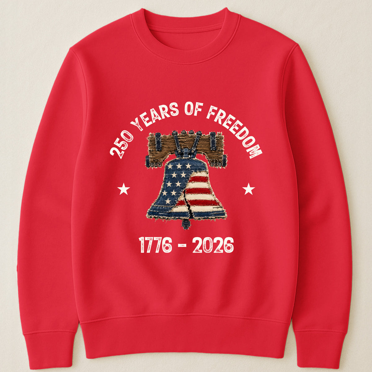 Patchwork Style USA Liberty Bell Print - Shirt