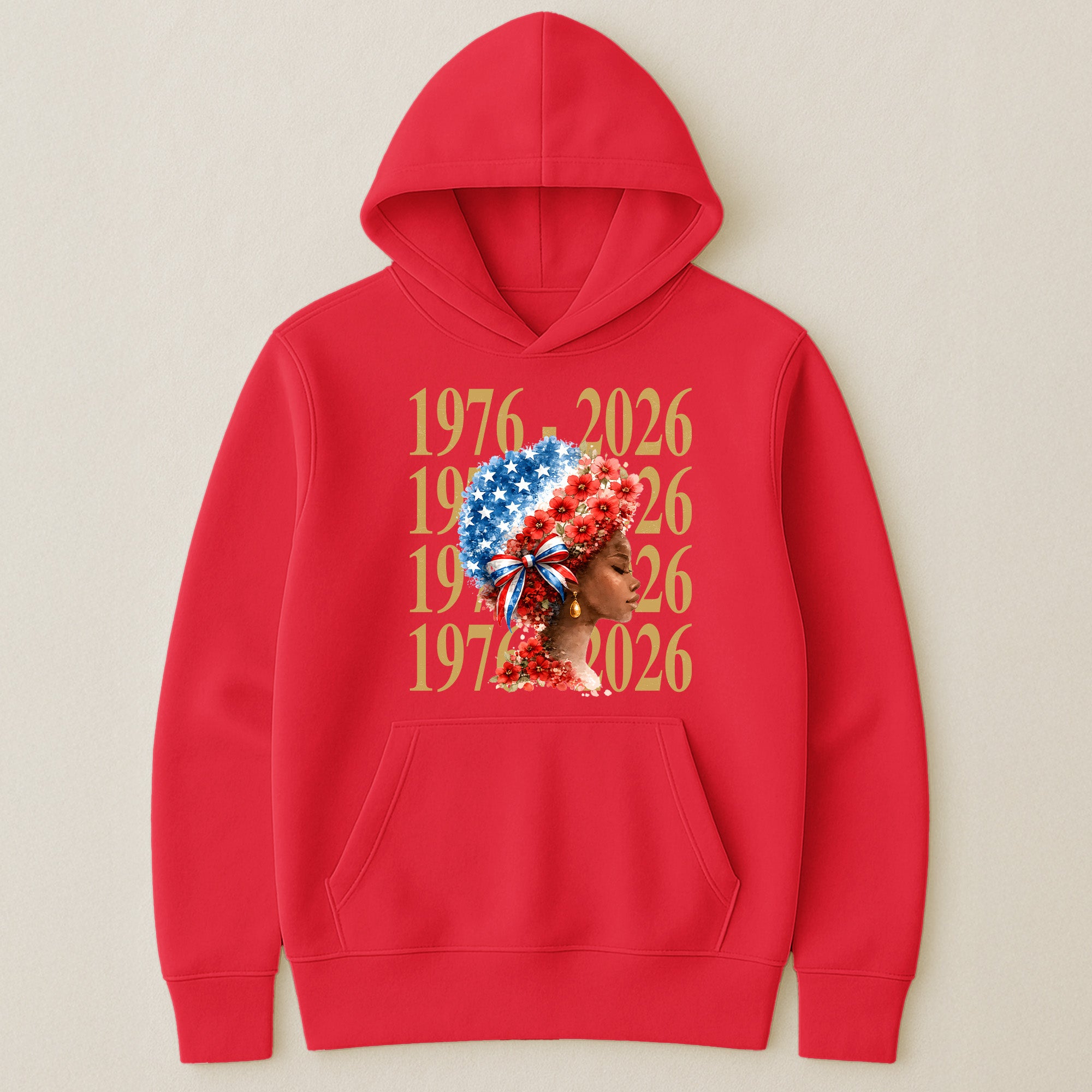 Black Woman Patriotic Afro - Shirt