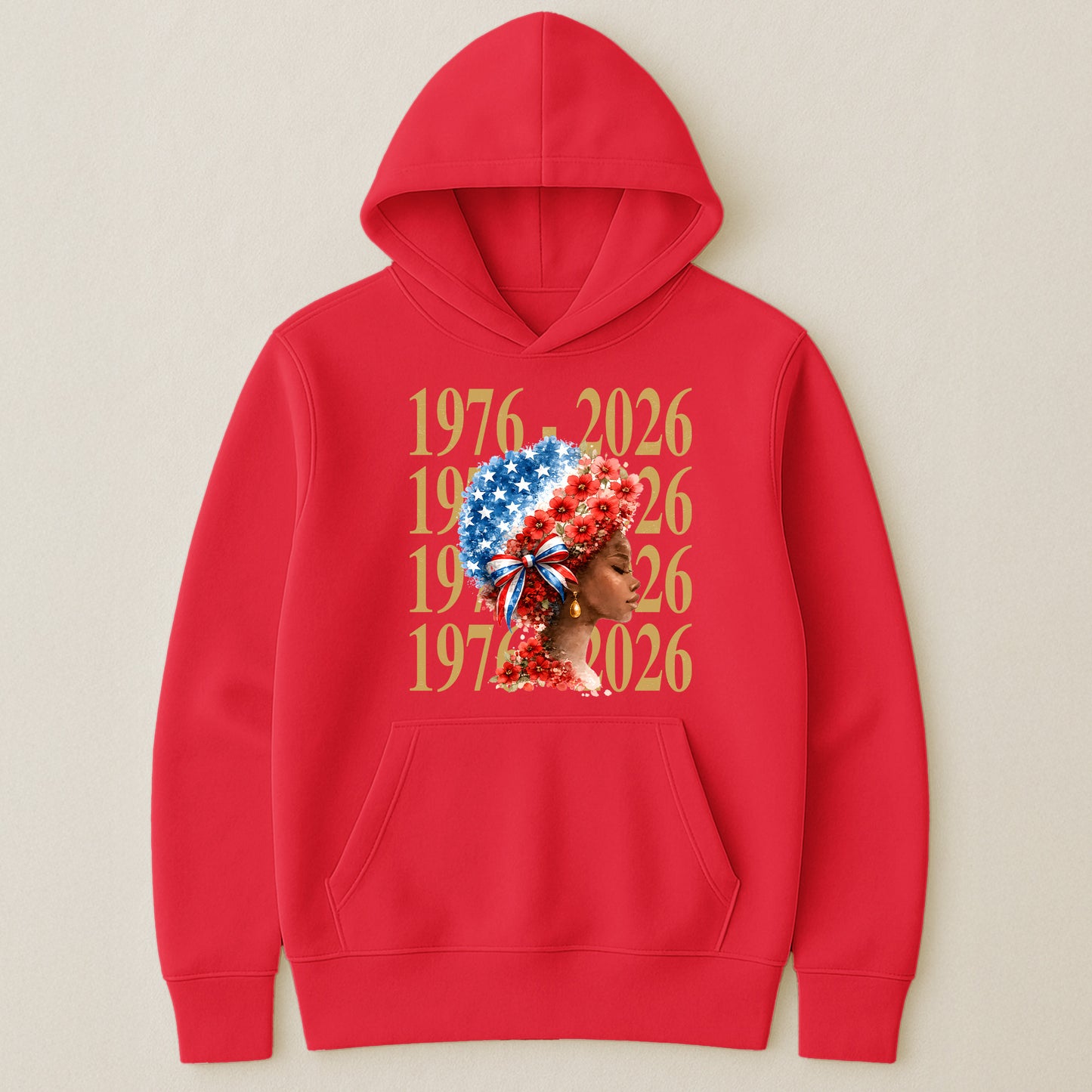 Black Woman Patriotic Afro - Shirt