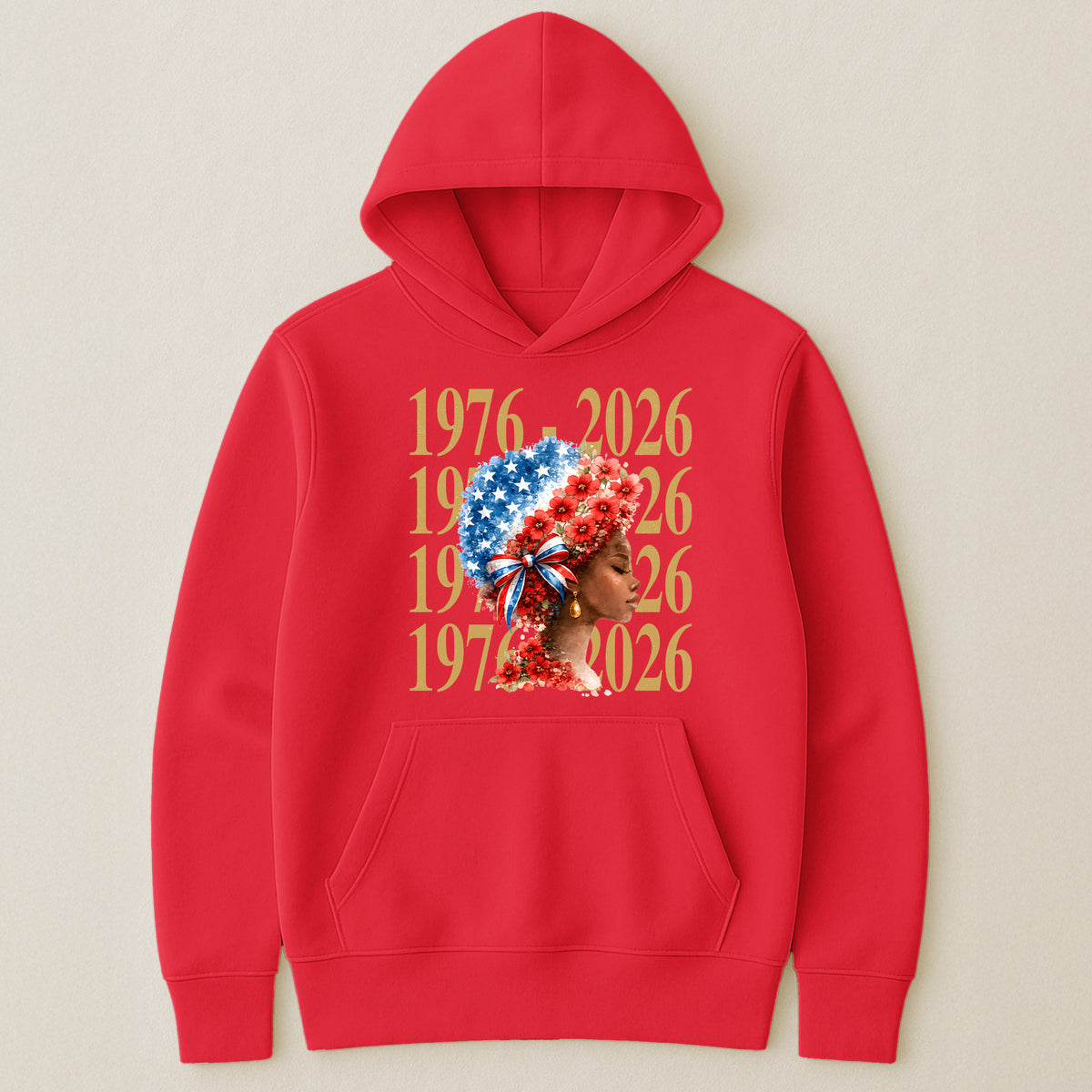 Black Woman Patriotic Afro - Shirt