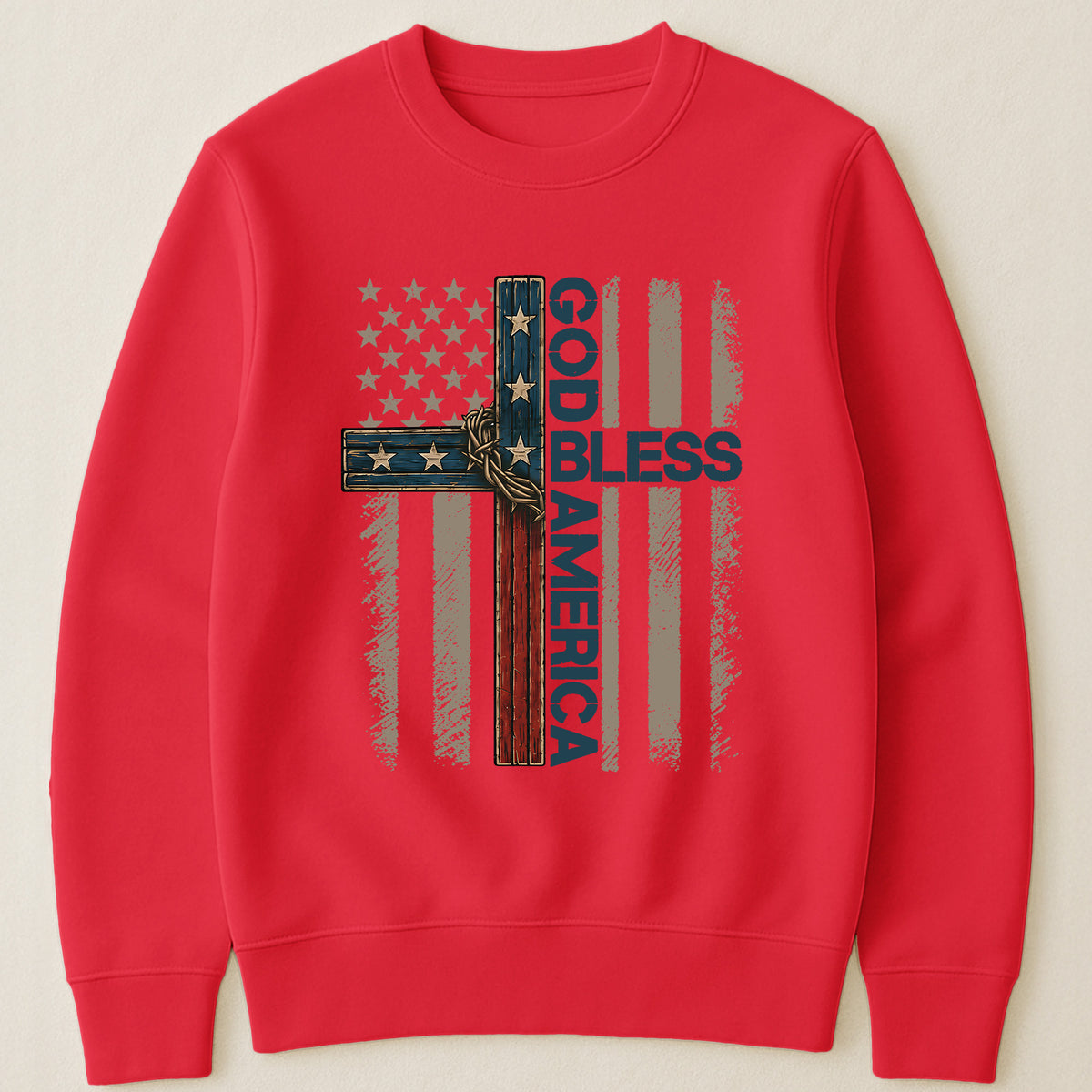 Cross God Bless America - Shirt
