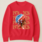 Black Woman Patriotic Afro - Shirt