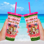A Beach And Dogs - Personalized Color Changing Cup