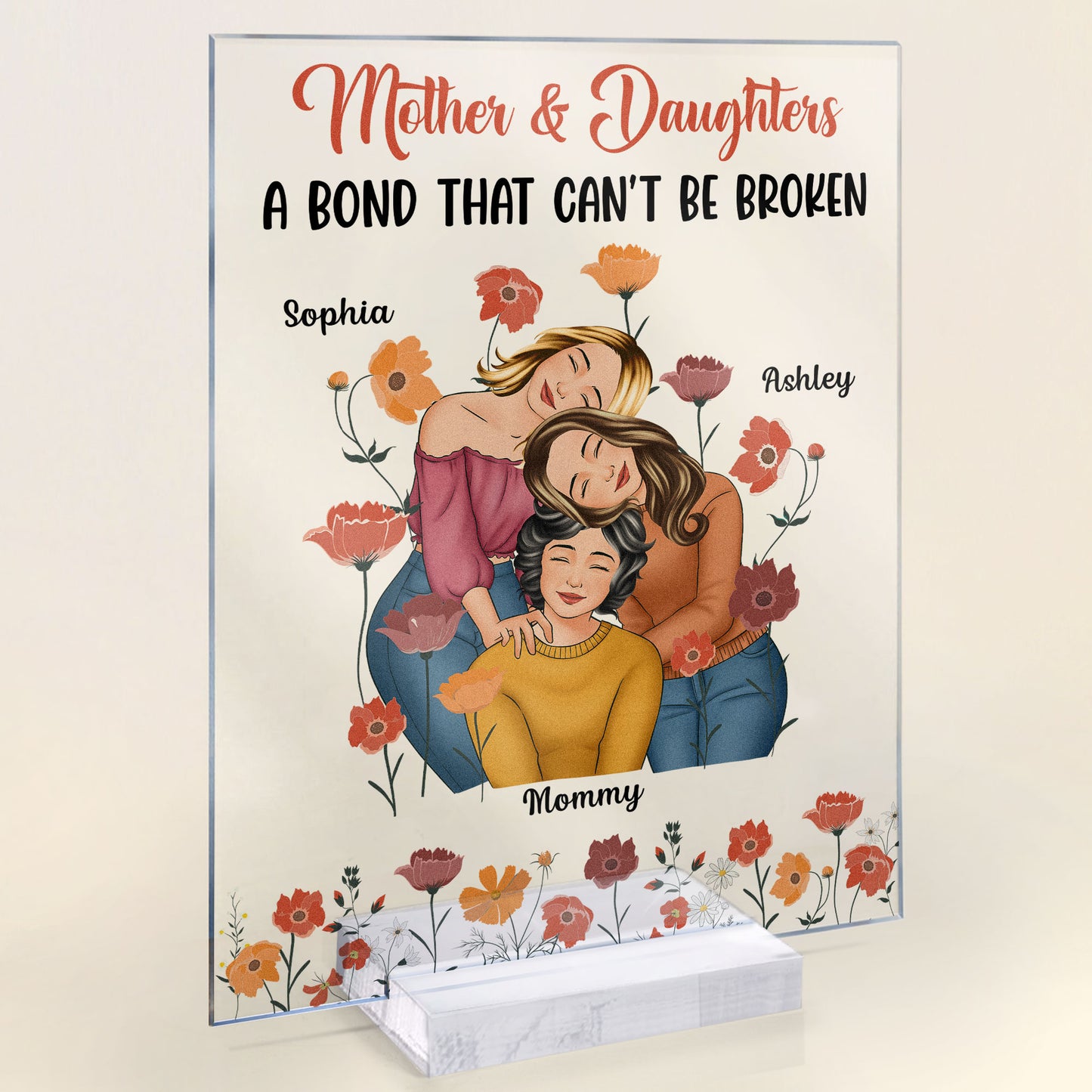 A Bond That Can't Be Broken - Personalized Acrylic Plaque