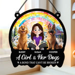 A Bond That Can't Be Broken - Personalized Window Hanging Suncatcher Ornament