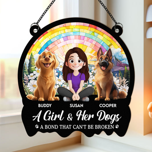 A Bond That Can't Be Broken - Personalized Window Hanging Suncatcher Ornament