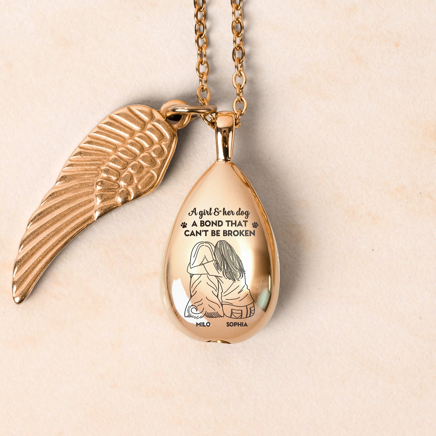 A Bond That Can't Be Broken - Personalized Urn Necklace