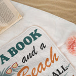 A Book And A Beach Are All I Need - Personalized Quick-Dry Beach Towel