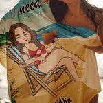 A Book And A Beach Are All I Need - Personalized Quick-Dry Beach Towel