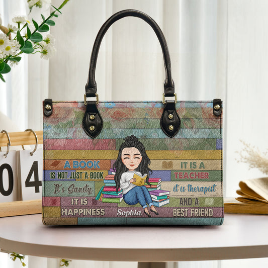 A Book Is Not Just A Book - Personalized Leather Bag