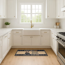 A Crazy Dog Lady & Grumpy Old Man Live Here - Personalized Runner Rug