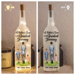 A Father's Love Is The Greatest Journey - Personalized Bottle Lamp