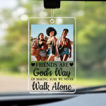A Friend Is God's Way Of God - Personalized Acrylic Photo Keychain Set