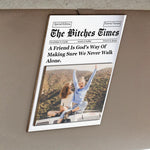 A Friend Is God's Way Of Making Sure We Never Walk Alone - Personalized Wooden Photo Car Visor Clip