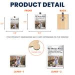 A Friend Is God's Way Of Making Sure We Never Walk Alone - Personalized Wooden Photo Car Visor Clip
