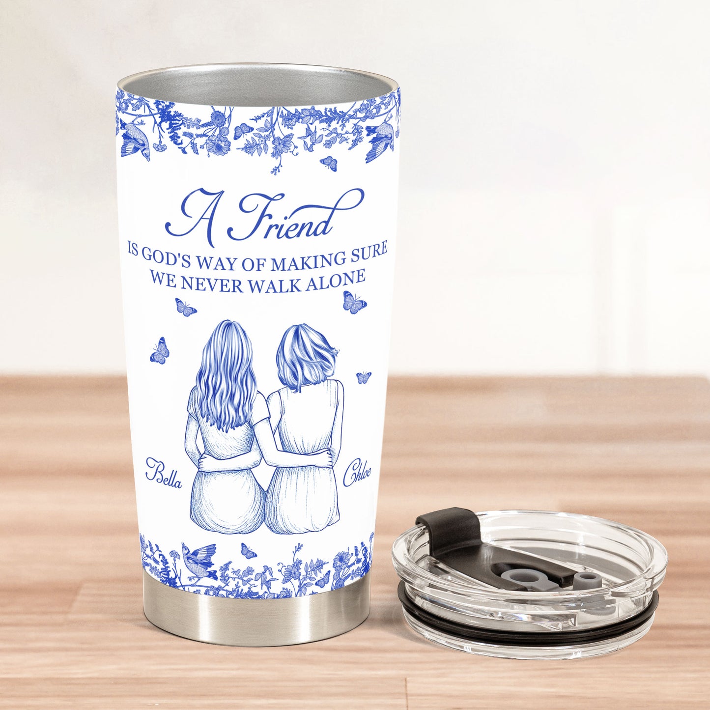 A Friend Is God's Way Of - Personalized Tumbler Cup