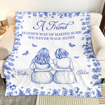 A Friend Is God's Way - Personalized Blanket