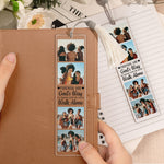 A Friend Is God's Way - Personalized Photo Acrylic Bookmark And Keychain Set