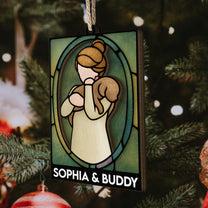 A Girl And Her Dog - A Bond Can't Be Broken - Personalized Wooden Ornament