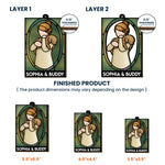 A Girl And Her Dog - A Bond Can't Be Broken - Personalized Wooden Ornament