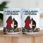 A Girl And Her Dog - New Style - Personalized Mug