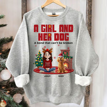 A Girl And Her Dog - Personalized Sweatshirt