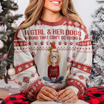 A Girl And Her Dogs Unbreakable Bond New Version - Personalized Ugly Sweater