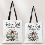 A Girl Loves Dogs - Personalized Tote Bag