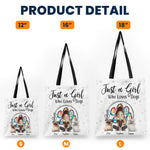 A Girl Loves Dogs - Personalized Tote Bag