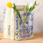 A Girl Who Loves Books Toile De Jouy - Personalized Acrylic Book Vase